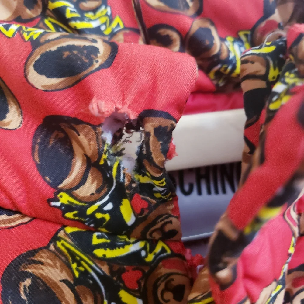 Moschino Bambino Red Puffer Coat, Size 6A
